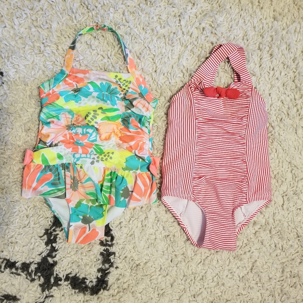 Girls Target Cat and Jack bathing suits